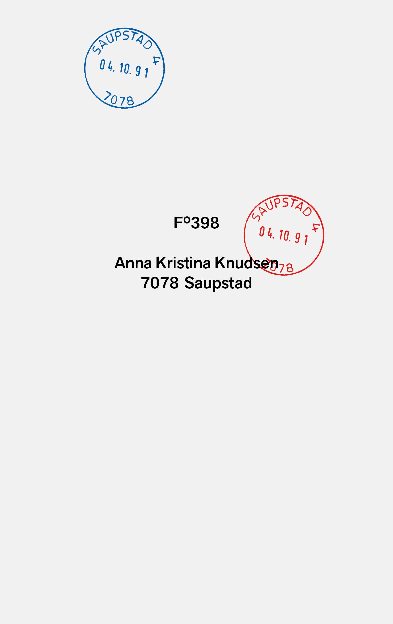 Omslag 7078 Saupstad av Anna K. Knudsen (Innbundet)