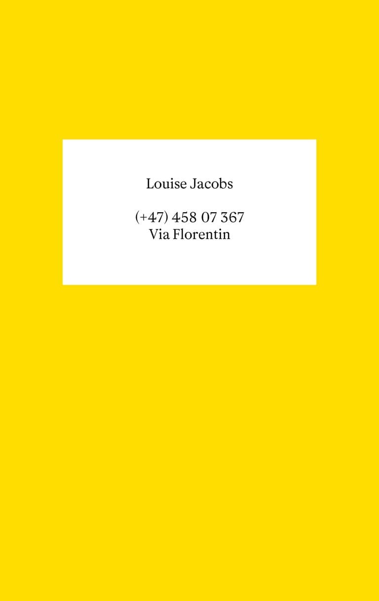 Omslag Via Florentin av Louise Jacobs (Innbundet)