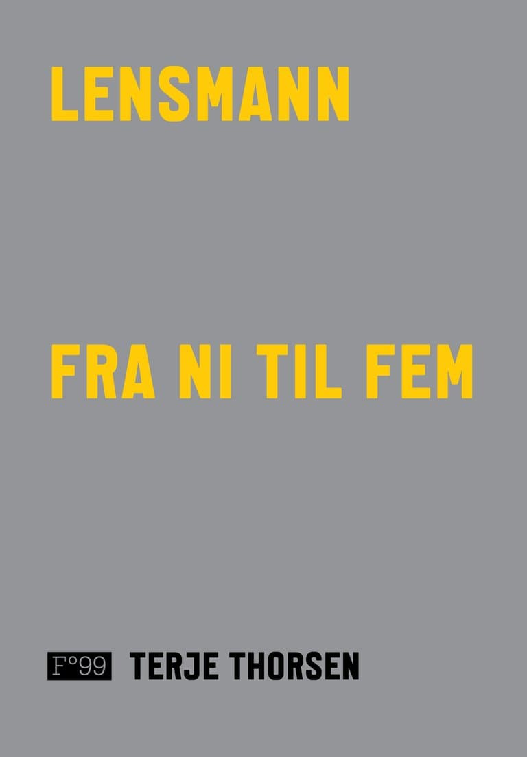 Omslag Lensmann fra ni til fem av Terje Thorsen (Innbundet)