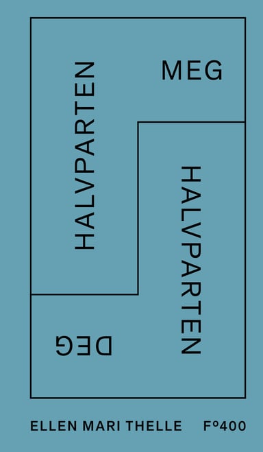 Omslag av "Halvparten meg, halvparten deg"