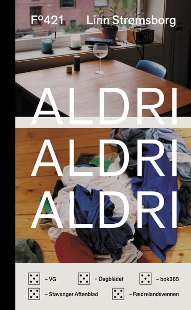 Omslag av "Aldri, aldri, aldri"