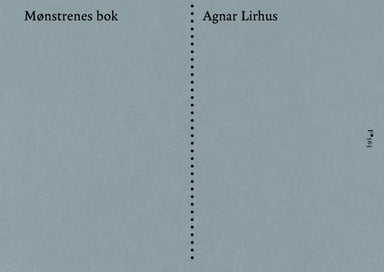 Omslag av "Mønstrenes bok"